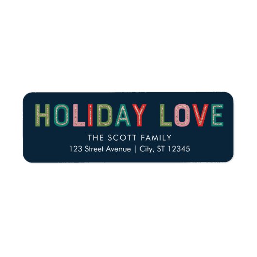 Mooie lijnen Vakantie retour adres labels (Voorkant)