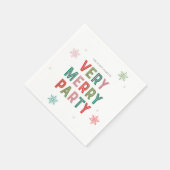 Mooie lijnen Vrolijk en helder vakantie servetten (Hoek)