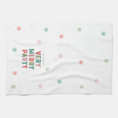 Mooie lijnen vrolijk en heldere vakantie partij ha theedoek (Horizontaal)