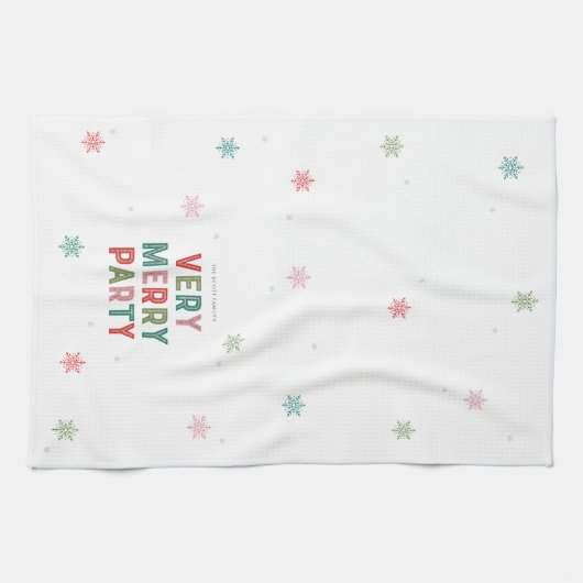 Mooie lijnen vrolijk en heldere vakantie partij ha theedoek (Horizontaal)