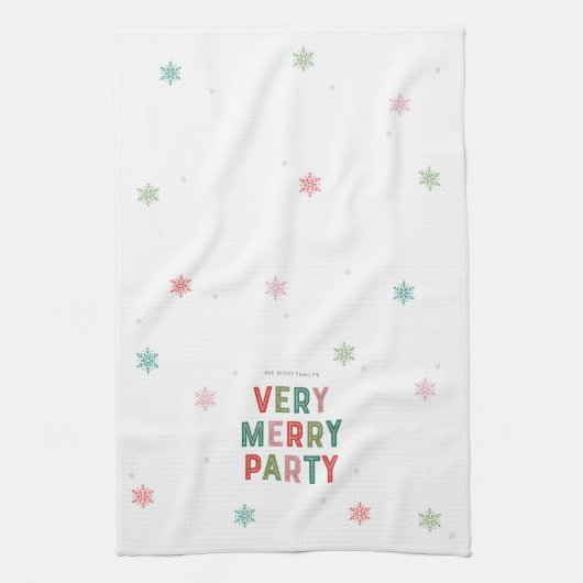 Mooie lijnen vrolijk en heldere vakantie partij ha theedoek (Verticaal)