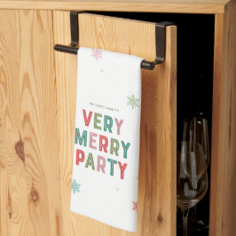 Mooie lijnen vrolijk en heldere vakantie partij ha theedoek