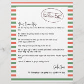 Mooie lijst brief van Santa gepersonaliseerd (Voorkant)