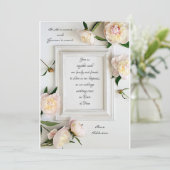 Mooie Lijst Bruiloft Kaart (Staand voorkant)