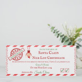 Mooie Lijst Certificaat Feestdagenkaart (Staand voorkant)