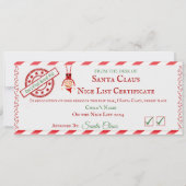 Mooie Lijst Certificaat Feestdagenkaart (Voorkant)