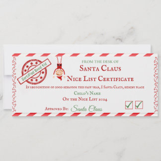 Mooie Lijst Certificaat Feestdagenkaart