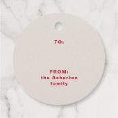 Mooie lijst goedgekeurd grappig leuke kerst bedankjes labels (Achterkant)