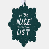 Mooie lijst grappige foto's met groene kerst ornament kaart (Links)