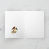 Mooie lijst - Hoogwaardige kerst Corgi Feestdagen Kaart (Binnen)