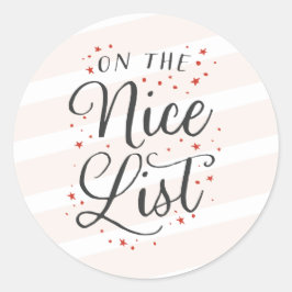 Mooie Lijst Kerst Envelope Sticker en Cadeautags