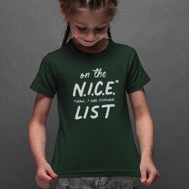 Mooie lijst leuke kinderen met kerst t-shirt