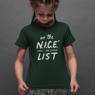 Mooie lijst leuke kinderen met kerst t-shirt