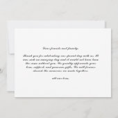 Mooie lijst, modern bedankt ,Platte Dank (Achterkant)