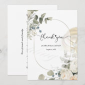 Mooie lijst, modern bedankt ,Platte Dank (Voorkant / Achterkant)