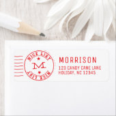 Mooie lijst - Monogram rood Etiket (Insitu)