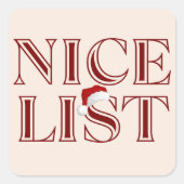 Mooie lijst rood kerst sticker (Voorkant)