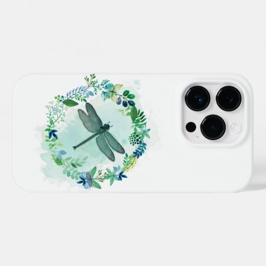 Mooie likker met Floral-grens Case-Mate iPhone Case (Achterkant (horizontaal))