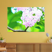 Mooie Lila bloemen Canvas Afdruk (Insitu (Woonkamer))