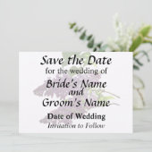 Mooie Lilacs Save The Date (Staand voorkant)