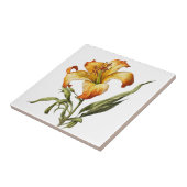 Mooie Lily  Botanische Keramische Tegel Tegeltje (Zijkant)