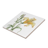Mooie Lily  Botanische Keramische Tegel Tegeltje (Zijkant)