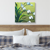 Mooie Lily: Fantastische danskracht van Springtime Canvas Afdruk (Insitu (Slaapkamer))