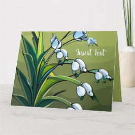 Mooie Lily: Fantastische danskracht van Springtime Kaart