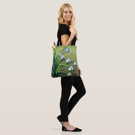 Mooie Lily: Fantastische danskracht van Springtime Tote Bag (Op model)