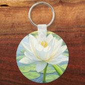 Mooie Lily Flower Keyring Sleutelhanger (Voorkant)