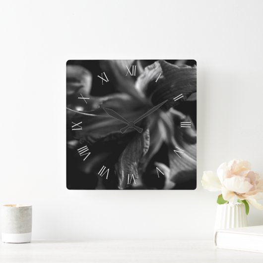 Mooie Lily Flowers Vierkante Klok (Huis)