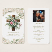 Mooie Lily Katholieke Heil Maria Gebed Kaart (Voorkant /achterkant)