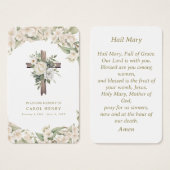 Mooie Lily Katholieke Heil Maria Gebed Kaart (Voorkant /achterkant)