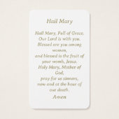 Mooie Lily Katholieke Heil Maria Gebed Kaart (Achterkant)