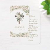 Mooie Lily Katholieke Heil Maria Gebed Kaart (Bureau)