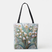 Mooie Lily van de Vallei Lente Bloemen Tote Bag (Achterkant)