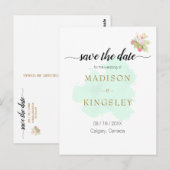 Mooie Lime Green 💚 Botanische Boho bruiloft Briefkaart (Voorkant / Achterkant)