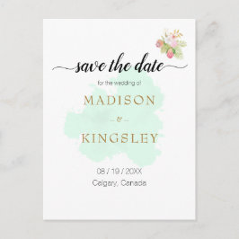 Mooie Lime Green 💚 Botanische Boho bruiloft Briefkaart