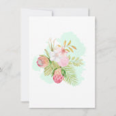 Mooie Lime Green Elegant Boho Shower Kaart (Achterkant)