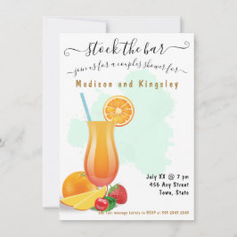 Mooie Lime Green Elegant Boho Shower Kaart