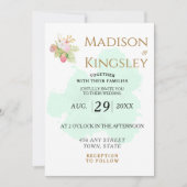 Mooie Lime Green 💚 Elegante Boho bruiloft Kaart (Voorkant)