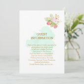 Mooie Lime Green 💚Elegante Boho bruiloft Kaart (Staand voorkant)