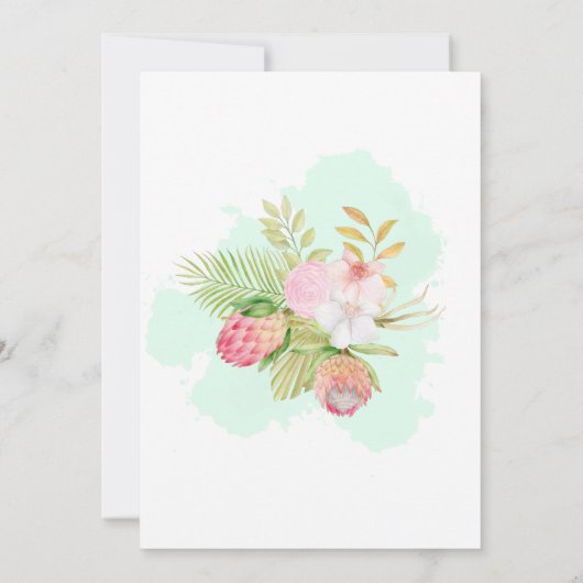 Mooie Lime Green 💚Elegante Boho bruiloft Kaart (Achterkant)