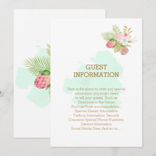 Mooie Lime Green 💚Elegante Boho bruiloft Kaart (Voorkant / Achterkant)