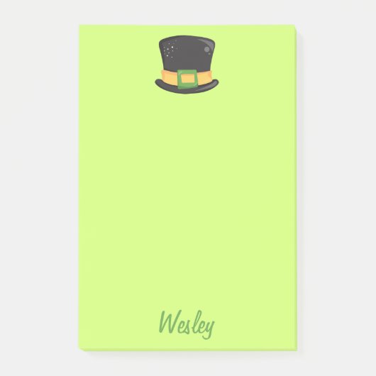 Mooie limoen St. Patrick's Day Post-it® Notes (Voorkant)
