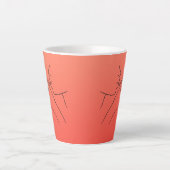Mooie Lines Cosmopolitan Latte Mok (Voorkant)