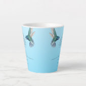 Mooie Lines Hummingbird Latte Mok (Voorkant)