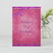 Mooie lint Valentijnsfeest Kaart (Staand voorkant)