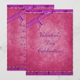 Mooie lint Valentijnsfeest Kaart