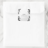 Mooie linten We Knopen De Knoop Bruidsmeisjesfeest Vierkante Sticker (Tas)